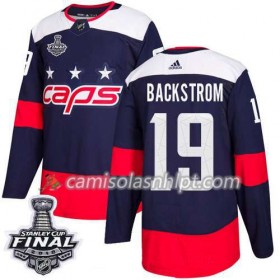 Camisola Washington Capitals Nicklas Backstrom 19 2018 Stanley Cup Final Patch Adidas Stadium Series Authentic - Homem